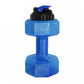Бутылка в форме гантели для воды (без логотипа, 2.2 л, синий) SN6010-BLUE-NL Бутылка в форме гантели для воды (без логотипа, 2.2 л, синий) SN6010-BLUE-NL